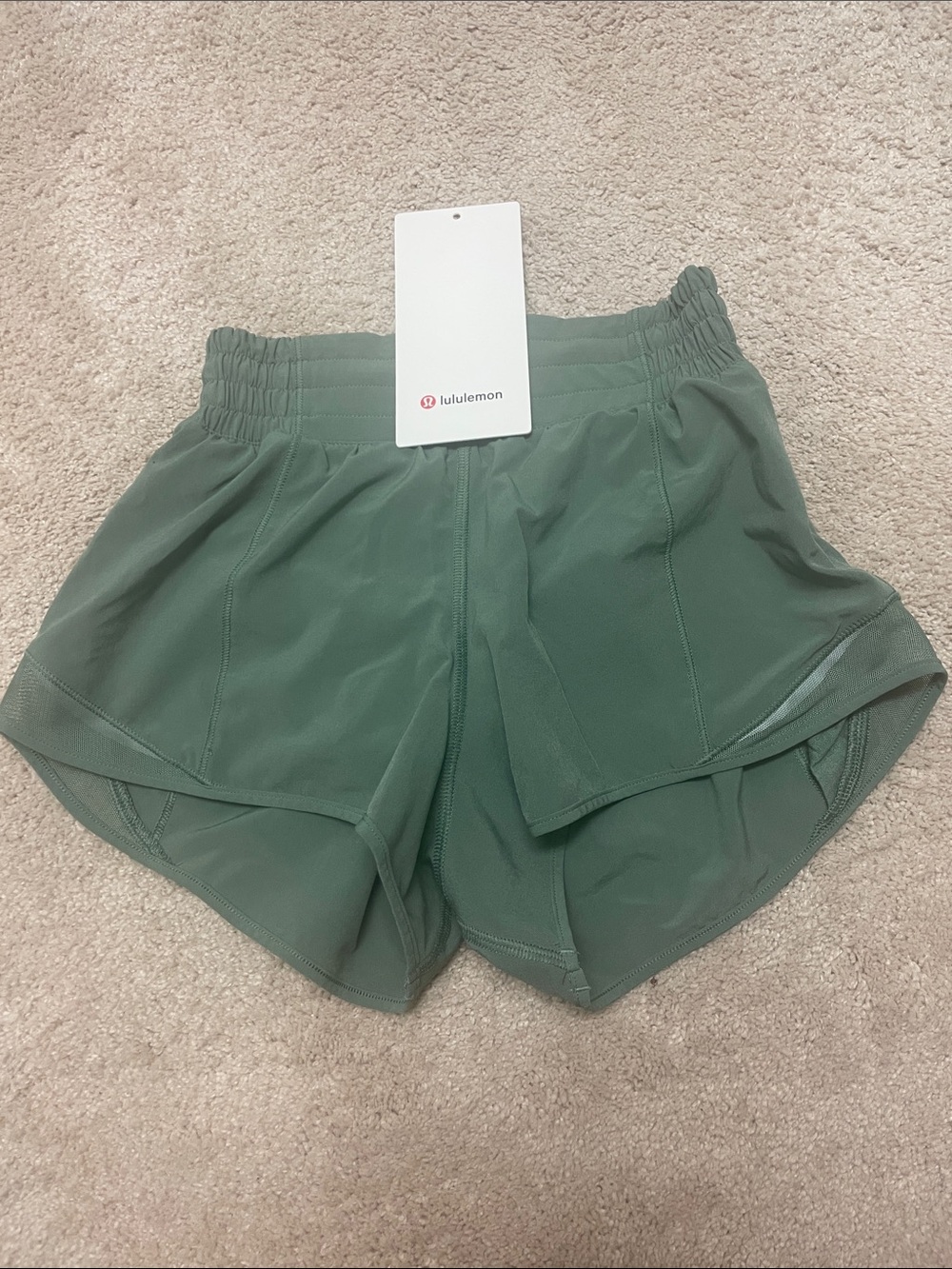 lululemon athletica Sage Green Athletic Shorts